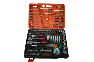 Auto Repair Tool Set Carbon Steel Hand Tool Kit with Hard Case for Car Maintenance 1-Year Warranty OEM Customized Support