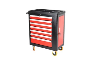 234 PCS 7 Drawers Tool Box Garage Tool Chest Trolley Tool Storage Cabinet Cart for 4S Store Repairing Workshop