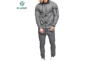 Eco-Friendly Men's Long Sleeve Sportswear Gym Set Breathable And Windproof For Training And Jogging Size XL-in Stock