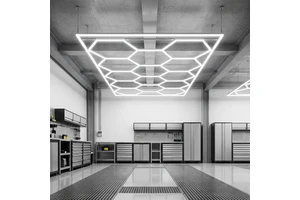 Easy Install Garage Honeycomb Light Hexagonal Led Light Garage Use Event Ceiling Line Light for Garage Working