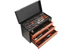 High Quality 408 Pieces Tool Box Portable Tool Kit Three-drawer Tool Set With Drawer Heavy Duty Box