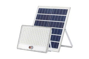 Best 300W IP65 Waterproof ABS LED Projector Lighting Solar Flood Light with Motion Sensor for Outdoor Gardens