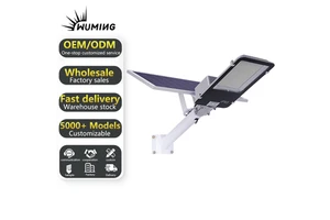Dimmable Solar LED Street Light with Anti-Corrosion Alloy IP66 High Power for Garden Use Remote Control & Timing Functions
