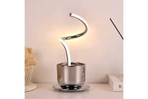 Modern Workroom Decor Usb Rechargeable Creative Switch Control Warm Light Led Table Lamp with Coffee Cup Shade