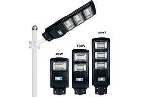 Intelligent Light-control Solar Street Light Motion Sensor All-in-One ABS IP65 Waterproof 60W-180W 120 Beam Angle LED