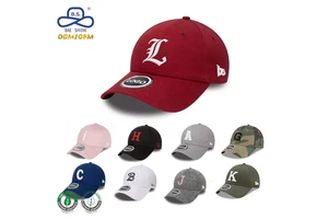Low MOQ Customization Korean-Style Unisex 6-Panel Fashion 100% Cotton Baseball Cap Adjustable Metal Buckle For Unisex Daily Wear
