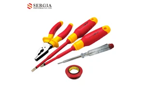 Taiwan Insulated VDE Alloy Steel Screwdriver & 60 CR-V Pliers Electrician Combined Tool Set