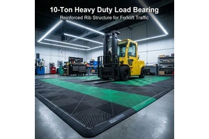 Heavy Duty Interlocking Garage Floor Tiles Anti-Slip PP Plastic Flooring Mat For Car Wash Workshop Warehouse