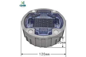 Anti-Corrosion Fade Resistant Plastic Solar Road Light LED RGB Color Options CE/RoHS Certified for Municipal Engineering
