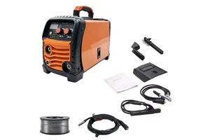 Mig350 Gasless MIG Welding Machine 220V DC For Carbon Steel Stainless Steel Copper Non Ferrous Metals With Accessories