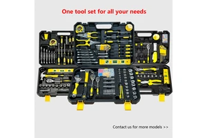 Multi-Function Carbon Steel Tool Kit | Complete Home Repair Tool Set Storage Case | Essential Hand Tape for DIY Maintenance