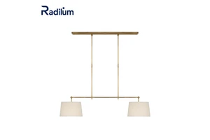 Bryant Linear Pendant Lamp Modern Industrial Lighting with Long Rectangular Frame, Perfect for Dining Rooms & Kitchens