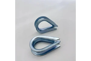 European Type Galvanized Thimble Rigging Hardware M1.5-M50 Steel Wire Rope Thimble