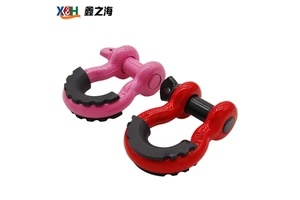 Industrial High Strength Carbon Steel Drop Forged D Shackle Bow Shackle Safety Pin Shackle