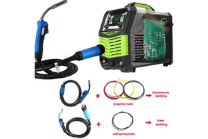 110V/220V Pulse MIG Arc Welding Machine AC DC TIG Aluminum Weld Cold Maquina De Soldadura Inverter Al+Argon With Metal Welding