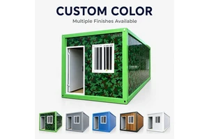 Multifunctional Quick-Install Modular House Fireproof Tiny House 40 Foot Container Homes With Light Steel Structure Frame