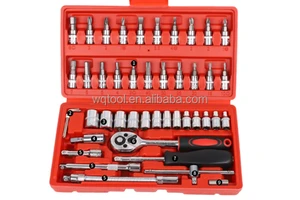Combination Set of Household Hardware Tools Electric Drill Impact Sleeve for Car Maintenance Customizable OEM Toolbox Loading