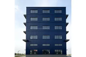 Customized Modern Steel Structure Industrial Office Factory Building Wide Span Light Weight Prefab Metal Garage Shed Workshop