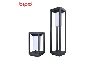 Bspro Monocrystalline Silicon Cell Aluminum Lamparas Solares Waterproof Outdoor Lawn Lamp LED Solar Garden Light
