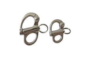 Marine Grade Stainless Steel 304 and 316 Fixed Snap Shackle for Industrial Rigging Aplications
