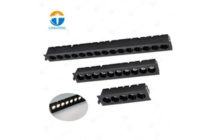 Linear Rectangular COB Spotlight Anti Glare LED Wall Washer Lamps Small Beam Angle Recessed Ceilinglight Grille Spot Down Lights