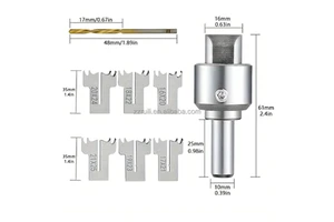 VUILI Polished Non-Powered Ring-Knife Combination Set Woodworking Milling Cutter Buddhist Bead Cutter Thimble Making Tool OEM