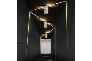Hotel Aisle Bar KTV Lighting LED Window Sill Light 360 Degree Ray Line CE Wall Lamps for Corridor Garage Door Frame
