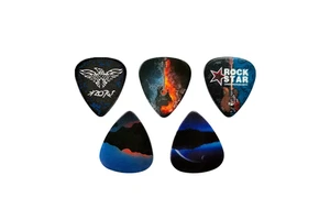 Wholesale OEM Custom Celluloid Material Electric Guitar Picks With Various Color Guitar Picks Custom Design
