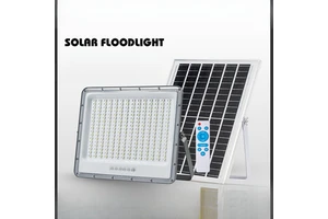 Outdoor solar floodlights, lens high brightness, garden, household lighting, ultra bright waterproof light control