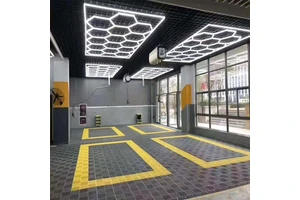 Garage Ceiling Light Hexagonal Garage Light Honeycomb Led Light for Car Washing