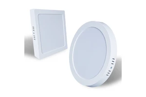 Luces Luz Led Plafon LED De Sobrepor Surface Mounted Led Panel 12w 18w 24w 36w Round Square Led Panel Light