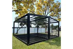 DYCE1 Factory Direct Expandable Flat Pack Prefabricated Shipping Container House 40ft Big Space Kitchen Breathable Outdoor