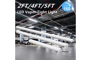 CE ROHS Listed Lighting Fixture IP65 Waterproof Led Tri-proof Light Moisture-proof Bracket Lamp Led Tri-proof Light 2FT 4FT 5FT
