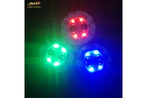 LED Coaster Flashing Light Bulb Bottle Cup Mat Bar Glowing in Dark Christmas Multi-Color Battery Operated