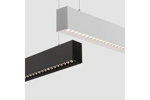 Contemporary Design Adjustable Cord Suspension Hanging Lamp Commercial Aluminum Profile Linkable Lights LED Linear Pendant Light