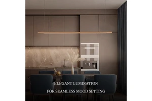 LE011 Minimalist Linear Hanging up and Down Light 36w LED Ceiling Pendant Linear Light for Modern Living Room Kitchen
