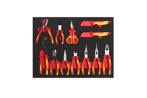 DMT108 Custom Professional CR-V Insulated Electrician Tool Set Includes Screwdrivers Sockets & Blade for Professionals
