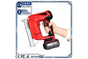 Industrial Framing Nail Gun Cordless Electric High Efficiency DIY Concrete Nailer with 2.0AH Battery for Building Projects