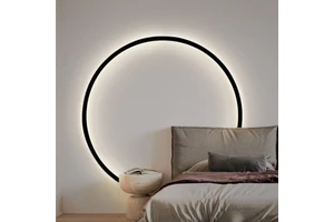 Simple Circle Background Decoration Lamps New Modern LED Wall Lights Living Room Bedroom Bedside Aisle Corridor Indoor Lighting