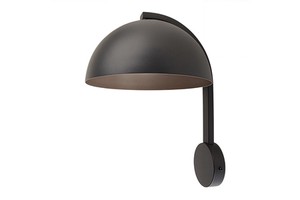 For CUL Certified Custom Black Iron LED Modern Hotel Wall Lamp Sconce Gold Dome Shade E26 Socket for Hallway Corridor FNG218