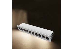5-Year Warranty 2700K-4000K Color Indoor Lighting Recessed Linear Light Aluminum 10 LED IP44 Rated Dimmable Strip Light