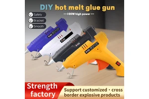 Hot Glue Gun for Industrial Use High Temperature Electric Heat Gun for Melt Jewelry Accessories DIY Grade Plastic Material