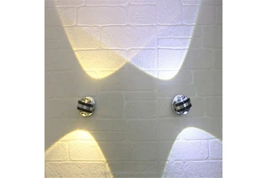 New Style Yellow Green Red Led Aluminum Double-side 6W Wall Sconce Lamp Aisle Corner Stair Light Lampara LED