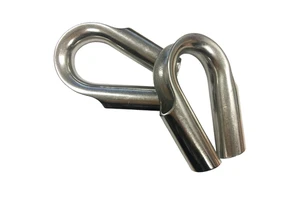 Stainless Steel 304/316 Metric Tube Thimble for Wire Rope Accessories Polished Surface Customized Size