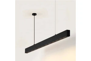 Restaurant Office Hanging LED High Cri 95 Modular Linear Pendant Light Modern Rectangle Downlight