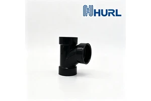 Factory Wholesale 1-1/2 Inch SCH40 ABS Sanitary Tee DWV Hub Solvent Weld US Standard Plumbing Drain Pipe Fitting