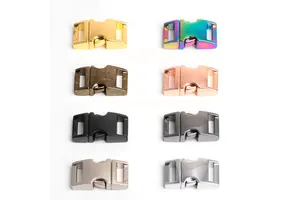 Professional Strong Metal Side Release Buckle For Bags Backpacks & Dog Collar Accessories-Waterproof Durable Gold/Silver Finish