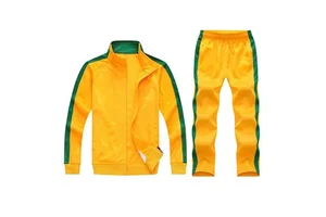 Custom Logo Men's Casual Tracksuit Set with Comfortable Fit for Streetwear Travel and Daily Activities