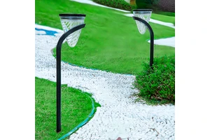 Dawn All-in-One Waterproof LED Lawn Light IP65 Aluminum Body Solar Powered Pole For Outdoor Park Street Pathway Garden Bollard