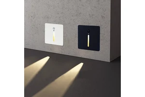 86 Type Embedded LED Step Skirting Lamp with Aluminum Base Corridor Stair Human Body Induction Aisle Footstep Corner Wall Lamp